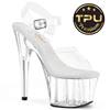 Pleaser - ADORE708PREM Sandale à bride à la cheville - Transparent Product image
